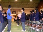 歓迎の花束贈呈