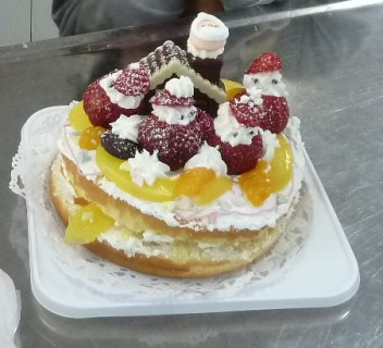 クリスマスケーキの完成です!